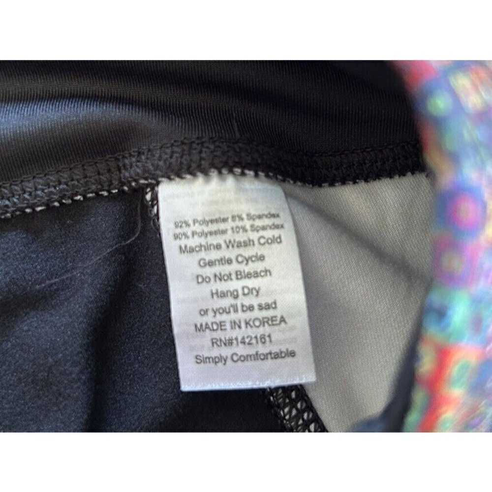 LuLaRoe JADE Capri Compression Moisture Wicking Leggings NEW Size Medium  Black - Picture 6 of 6